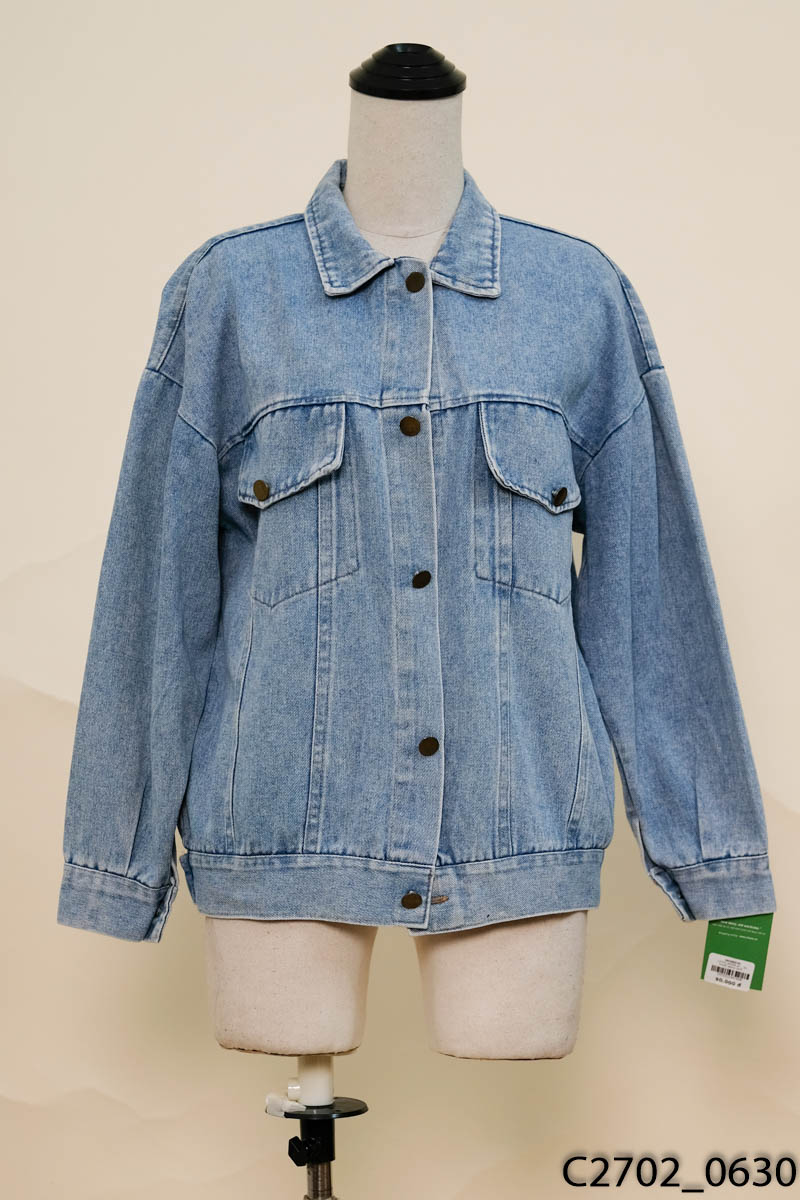 Áo khoác jeans xanh