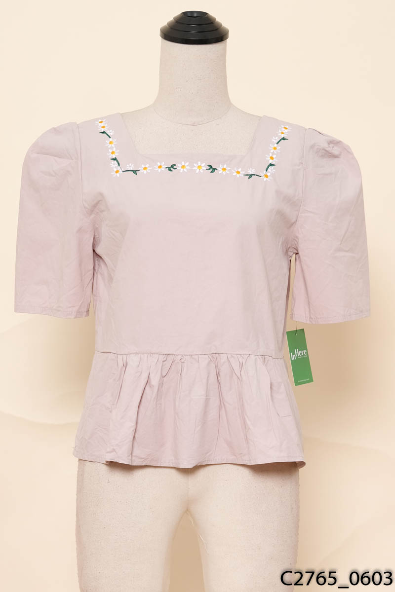 Áo xám babydoll