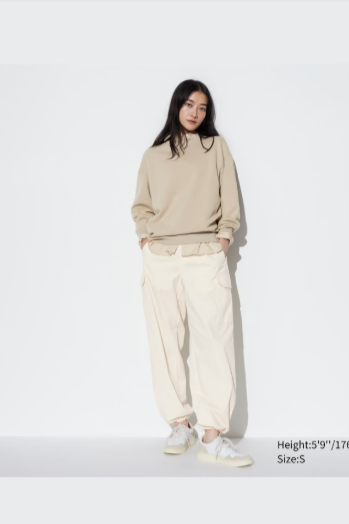 Quần be túi hộp Uniqlo