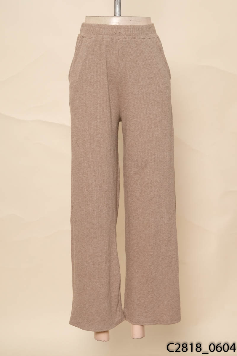 Quần be thun tăm
