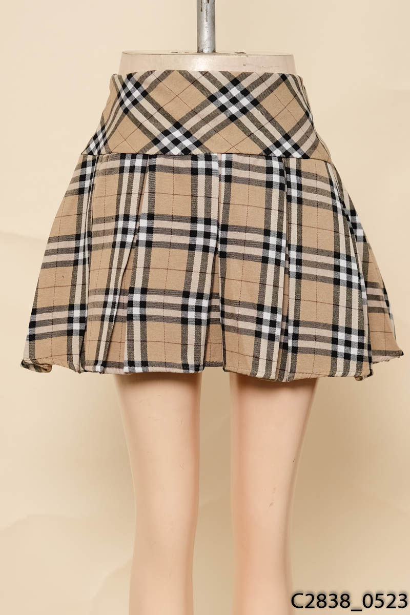 Chân váy kẻ burberry