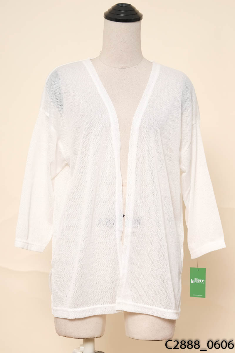 Áo khoác trắng lưới