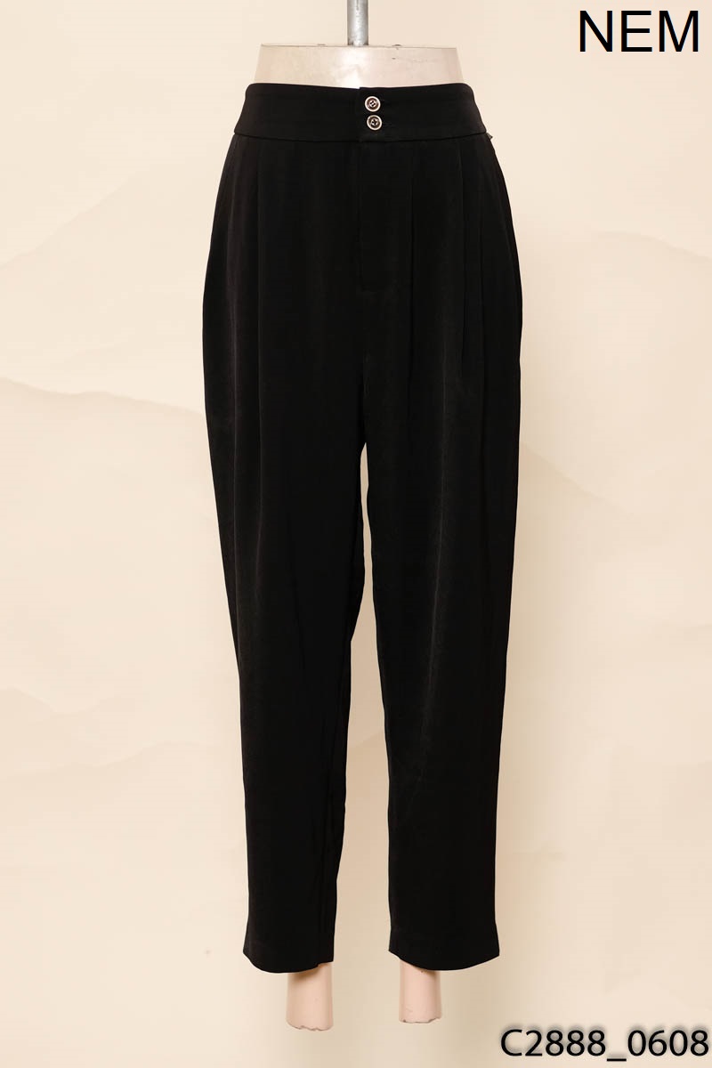 NEM NEW - Quần vài đen baggy