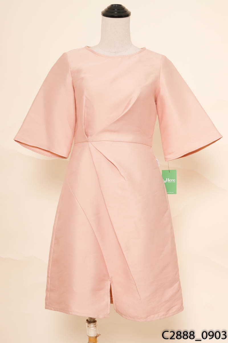 COSMO - Đầm hồng cộc tay Cosmo Design