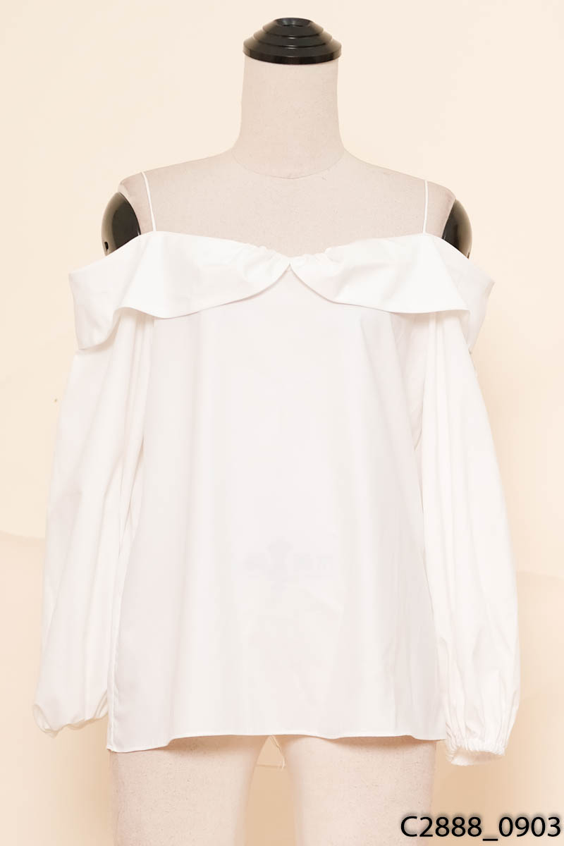 Áo hở vai trắng Huong Boutique
