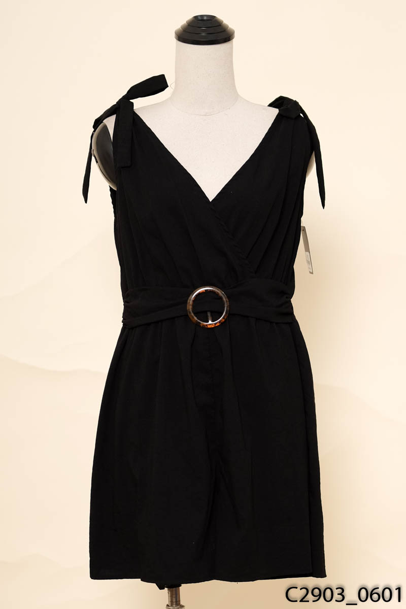 MAY LOVES-Jumpsuits đen sát nách