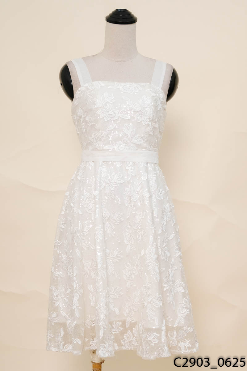 CHARME STORE-Đầm tắng thêu lấp lánh