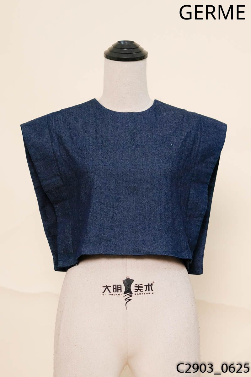 GERME YOUTH-Áo giả jeans xanh đậm