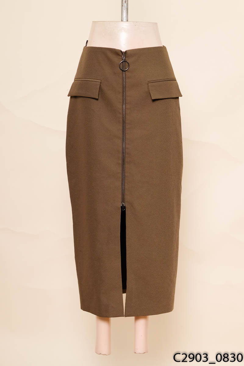 Chân váy bút chí xanh rêu Adore Dress