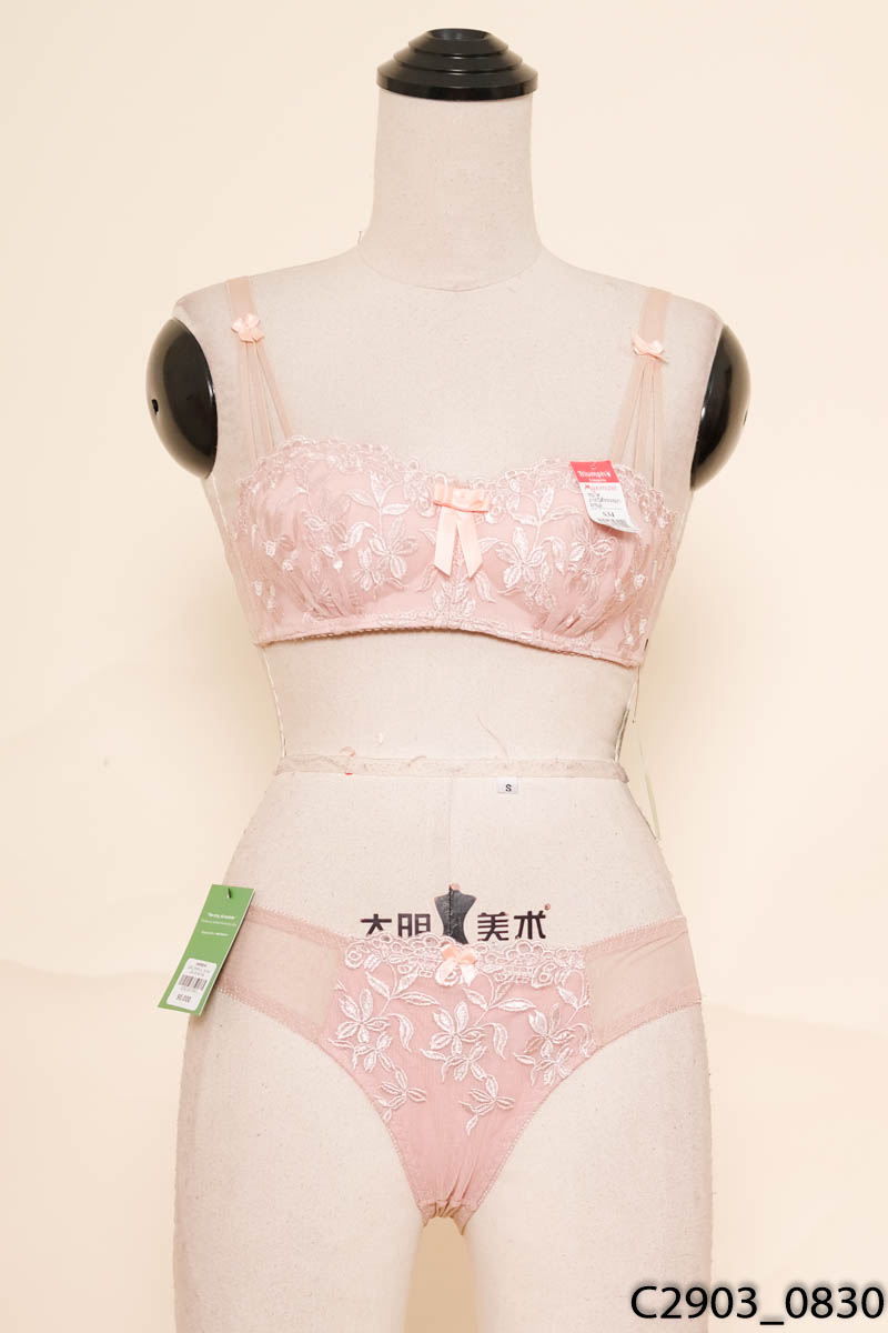 Set áo+ quần lót ren thêu hoa New Tags