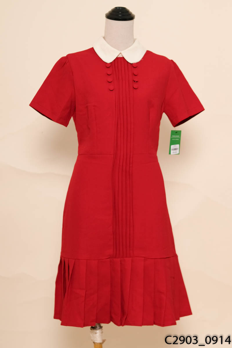 MIN BOUTIQUE - Đầm đỏ xếp ly New Tags