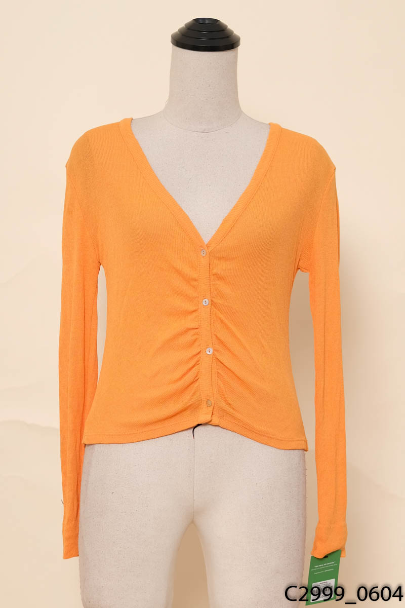 Áo cardigan cam dài tay