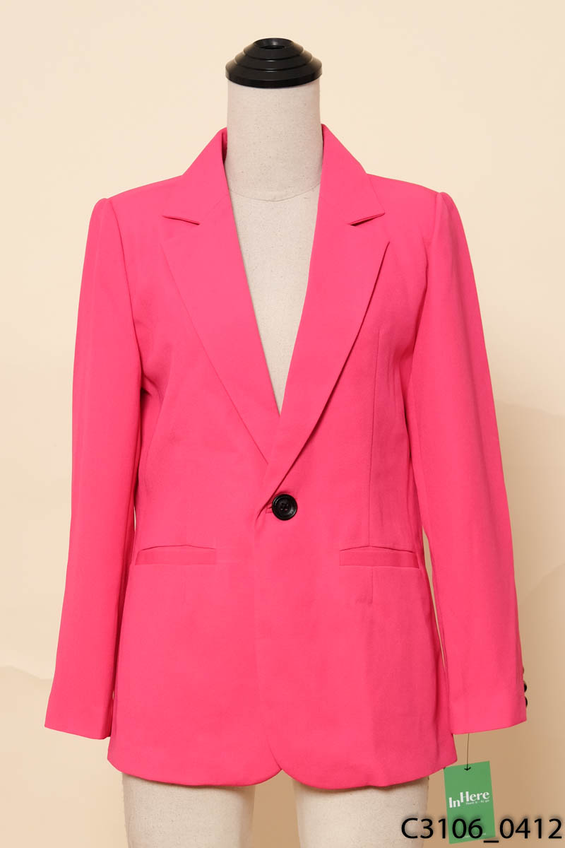 Áo khoác vest hồng