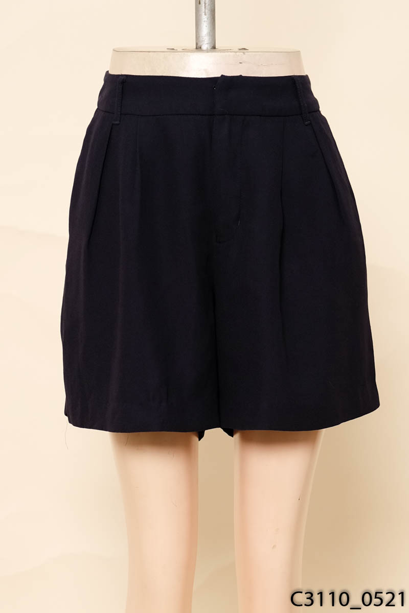Quần shorts vải xanh than