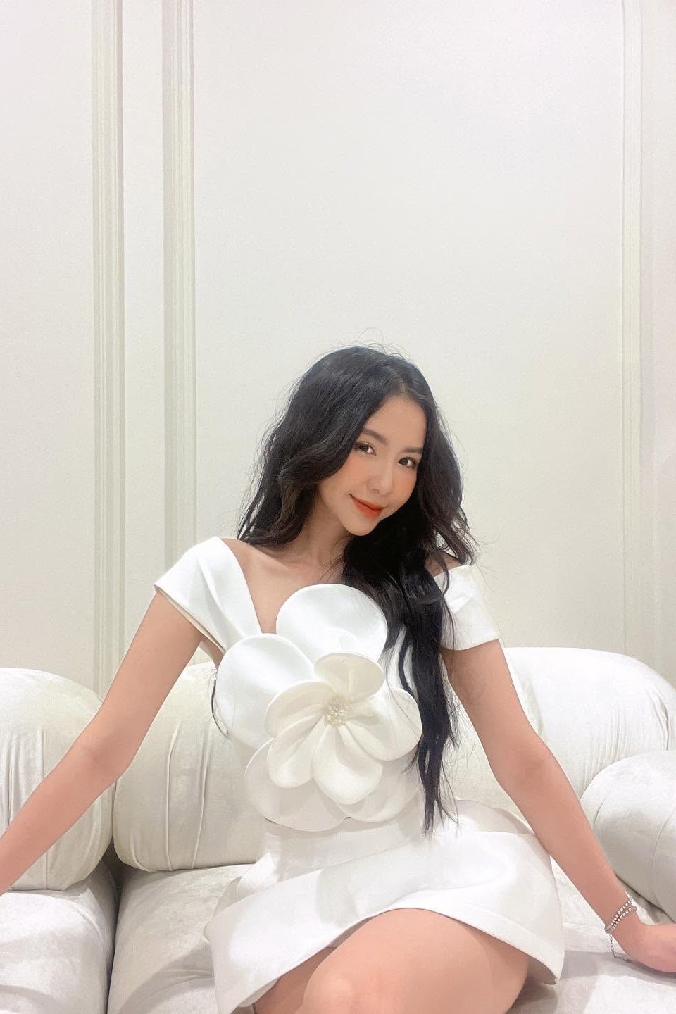 CIEL DE GIA BRIDAL - Corset trắng đính hoa