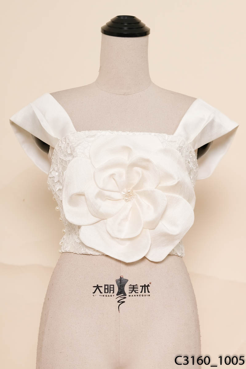 CIEL DE GIA BRIDAL - Corset trắng đính hoa
