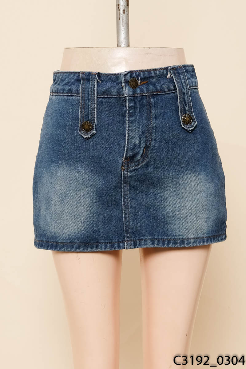 Chân váy jeans xanh