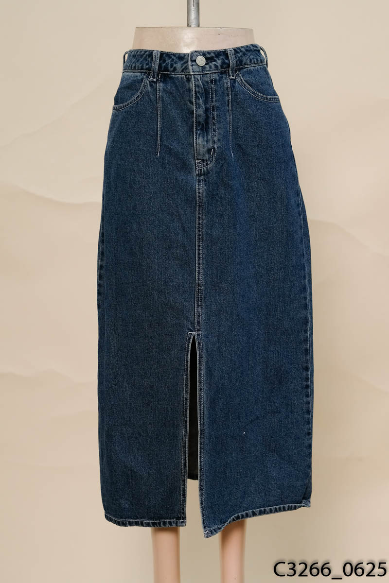 Chân váy jeans xanh