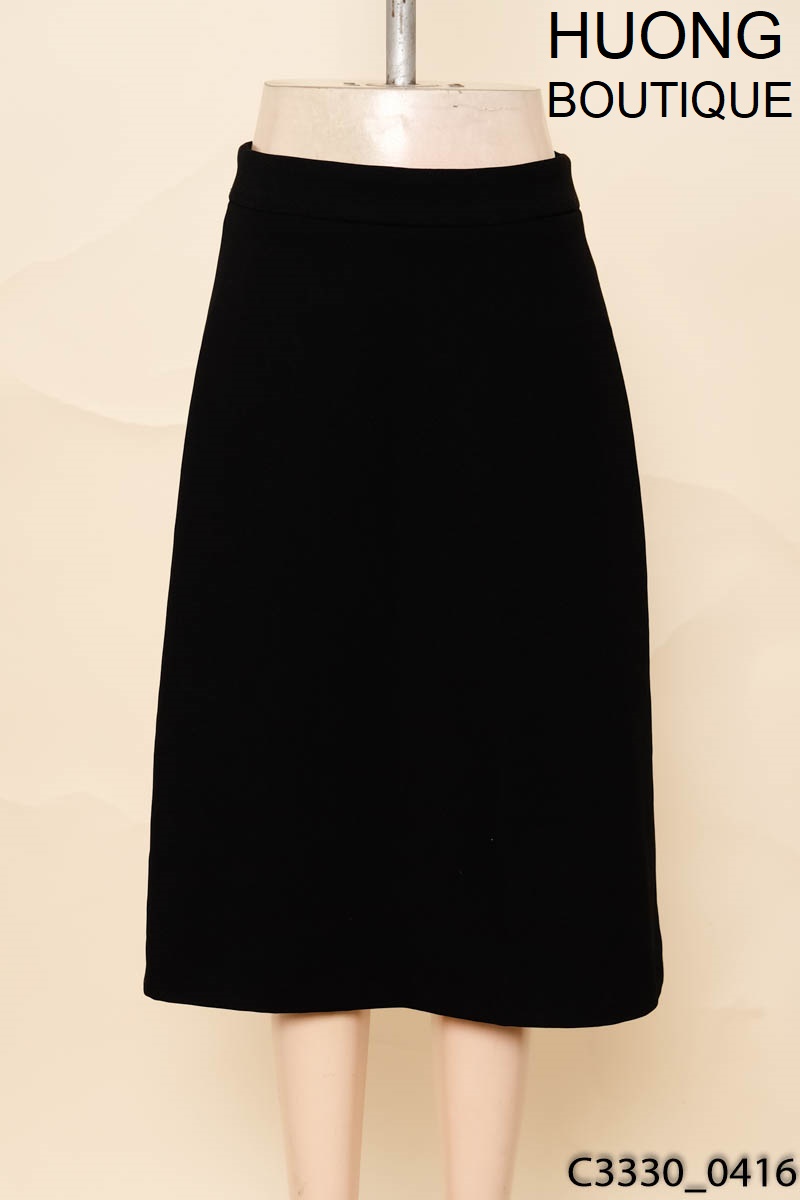 Chân váy đen dáng chữ A huong boutique