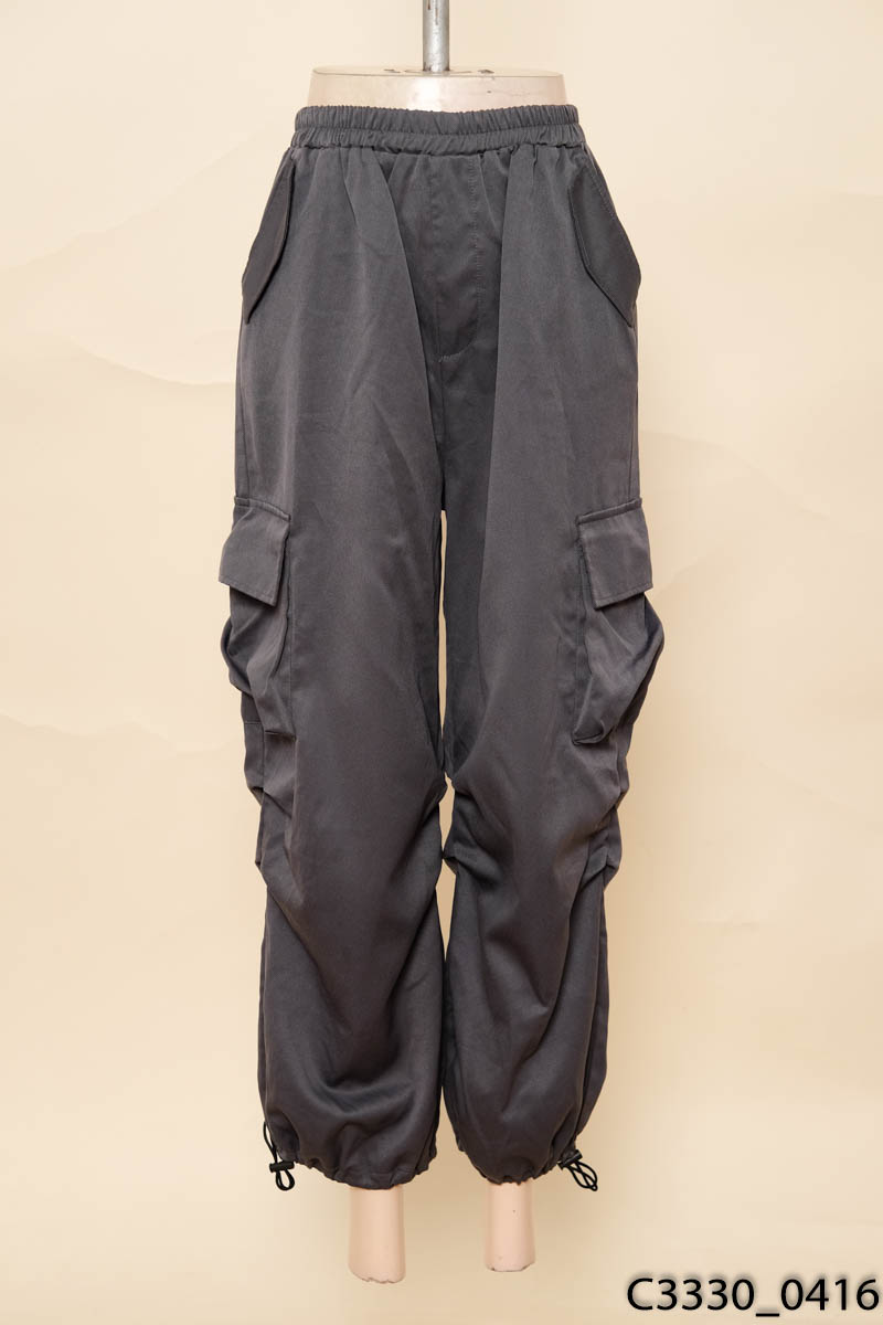 Quần jogger xám dây rút