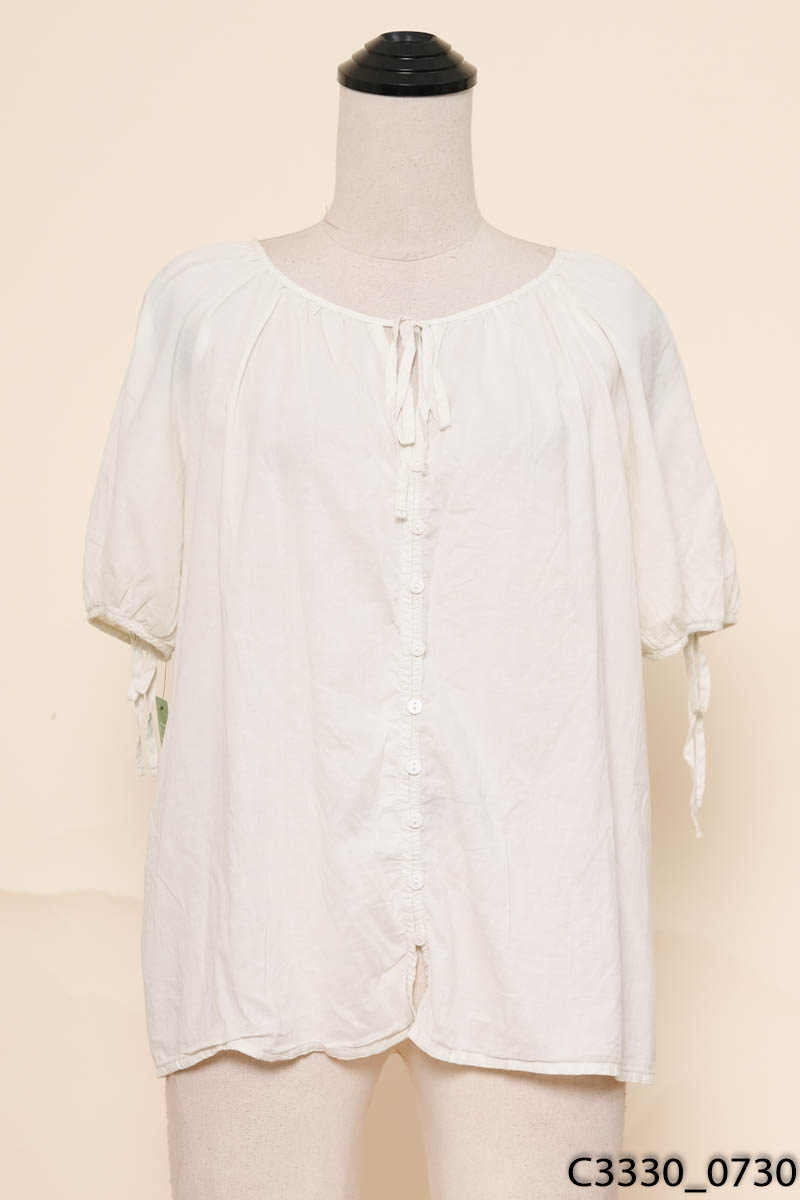Áo xanh form rộng cộc tay