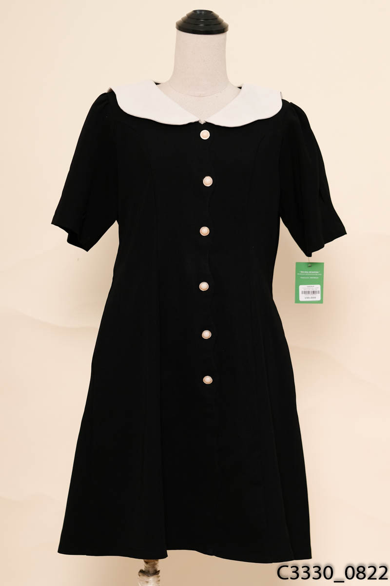 LAXMI BOUTIQUE - Đầm đen cộc tay