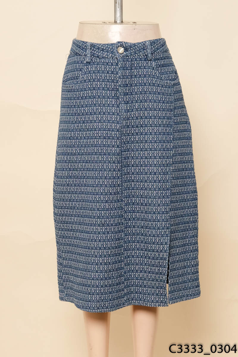 Chân váy jeans xanh