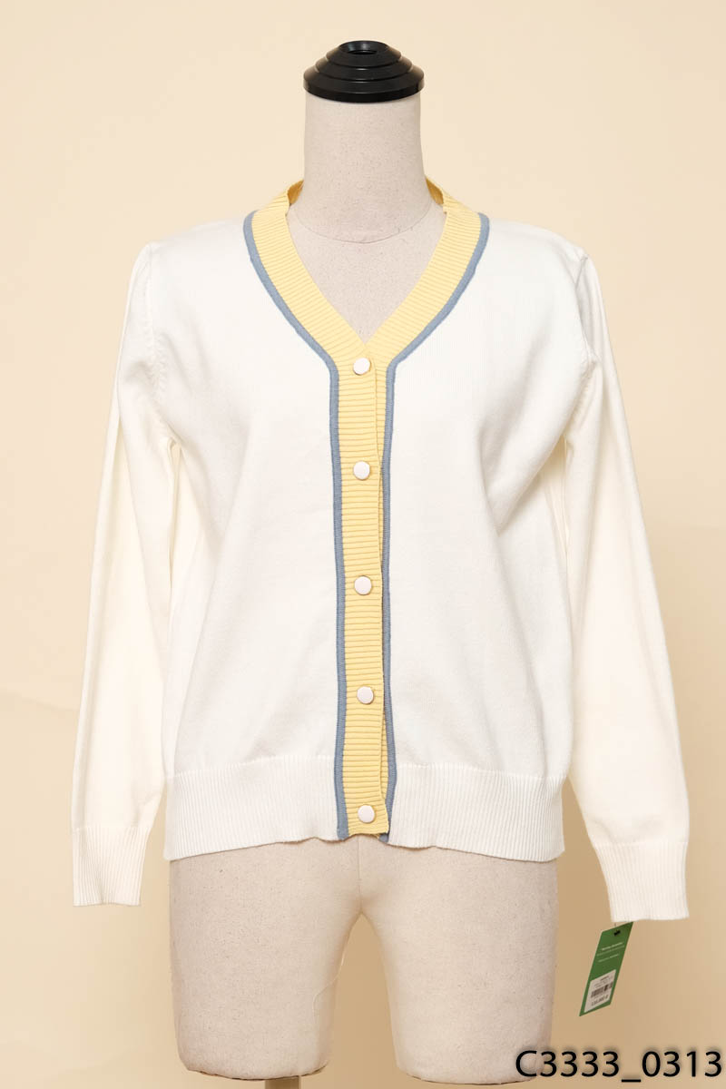 Áo len Cardigan Trắng
