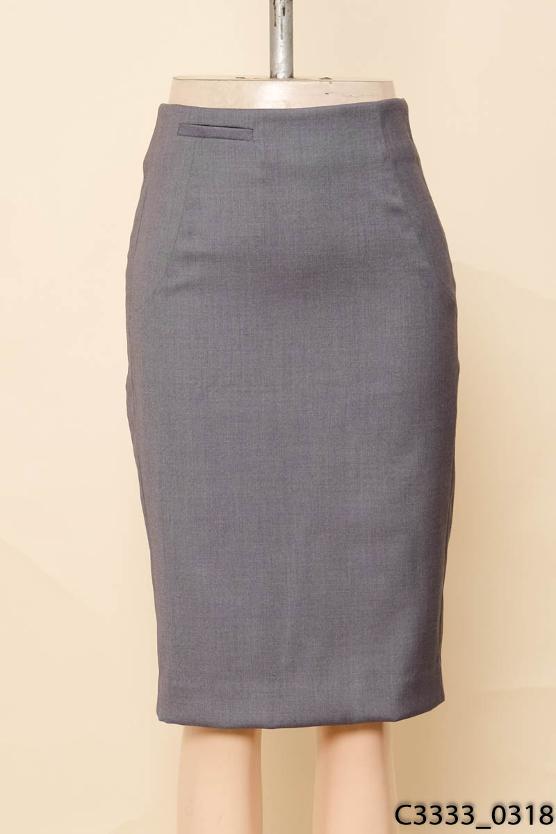 ELEGANCE - Chân váy chữ A xanh