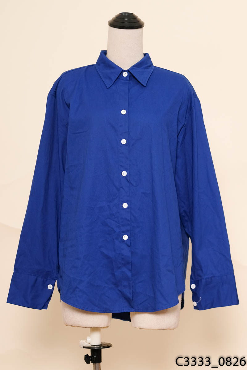 CHOCO. CLOTHING - Áo sơ mi xanh dài tay