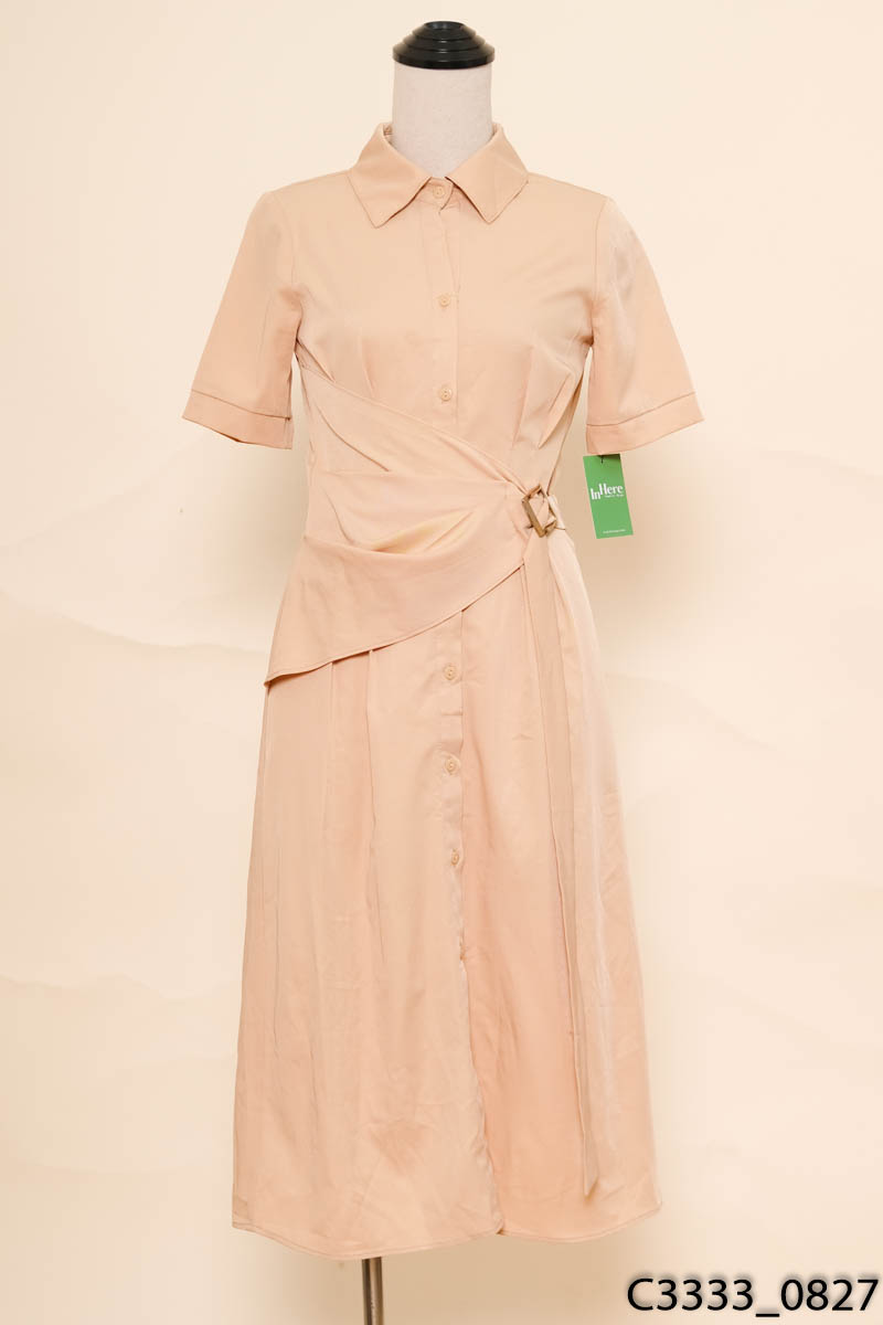 PHUONG PHAN DESIGN - Đầm sơ mi cộc tay