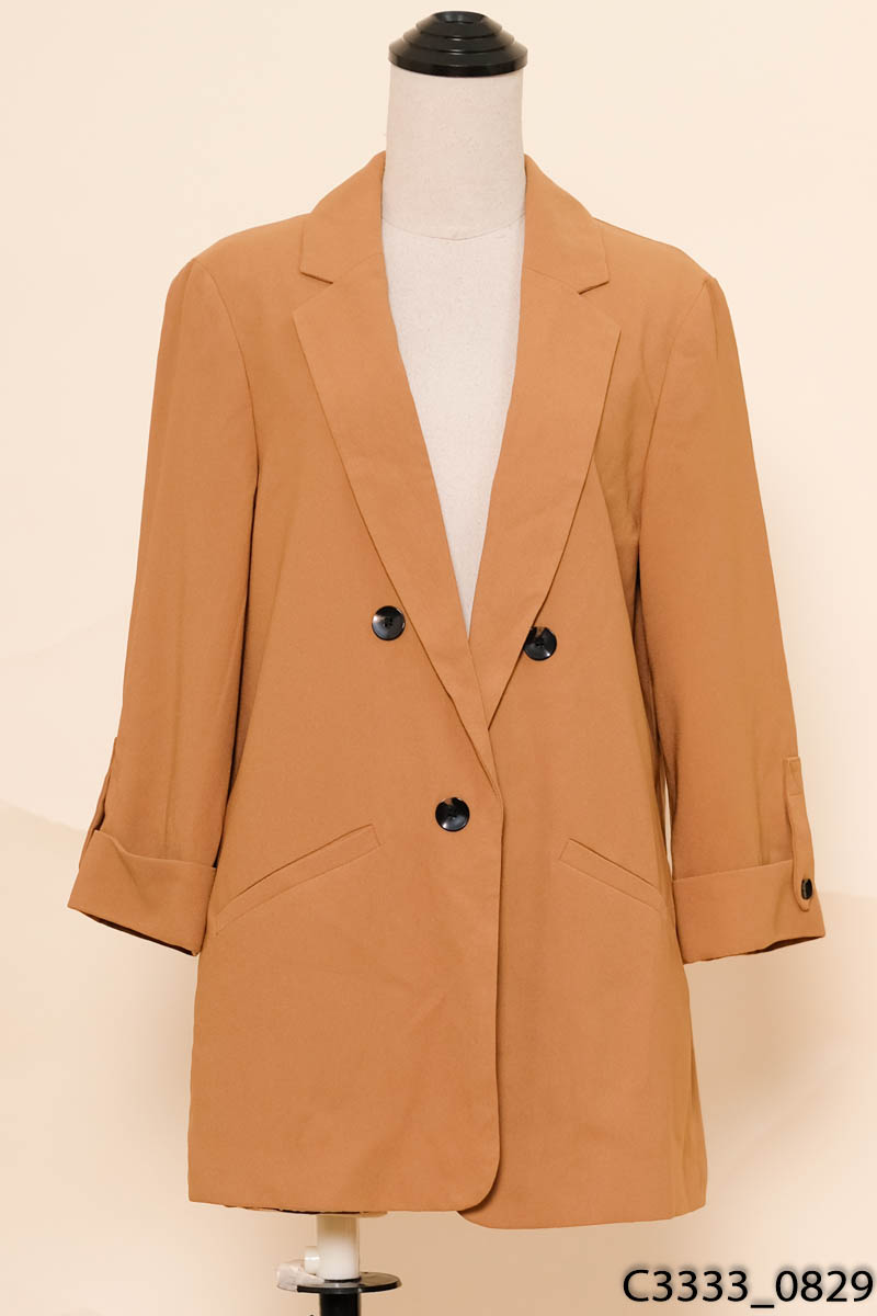Áo khoác vest nâu tay lỡ New Tags