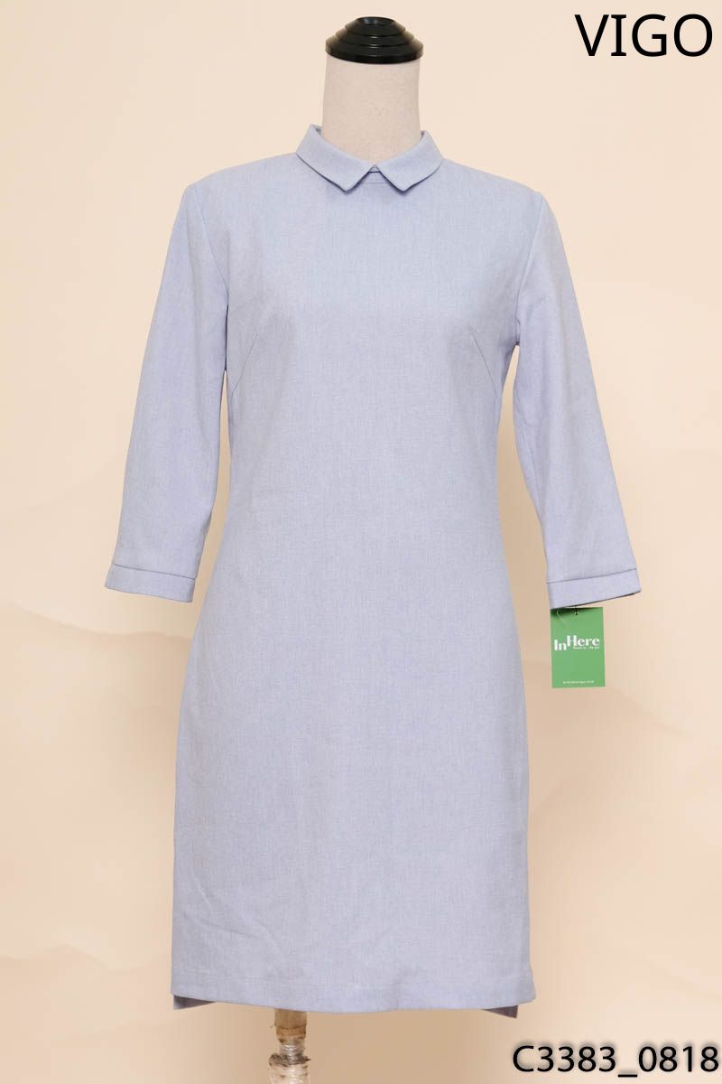 Đầm xanh dáng suông vigo