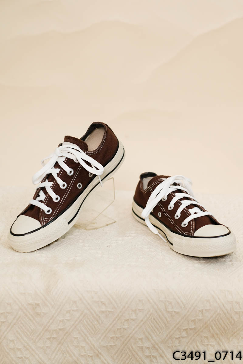 CONVERSE - Giày thể thao nâu phối be