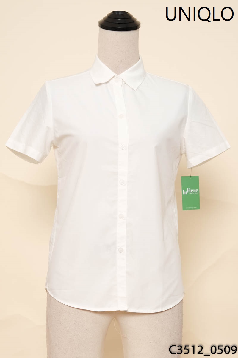 Áo sơ mi trắng cộc tay Uniqlo New Tags