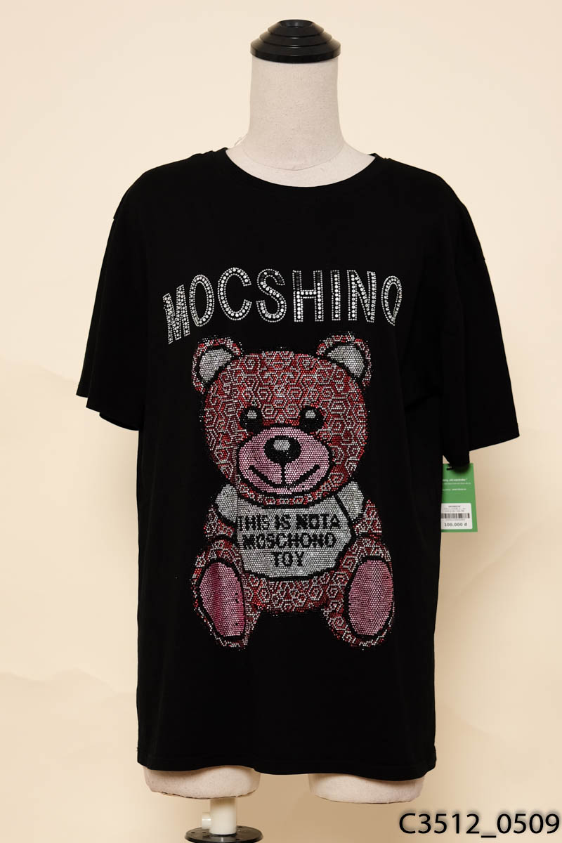 Áo phông đen họa tiết đính đá New Tags
