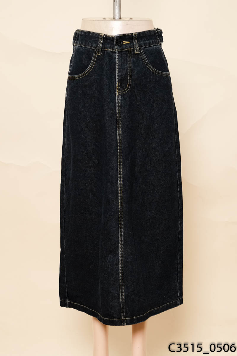 Chân váy jeans xanh đậm