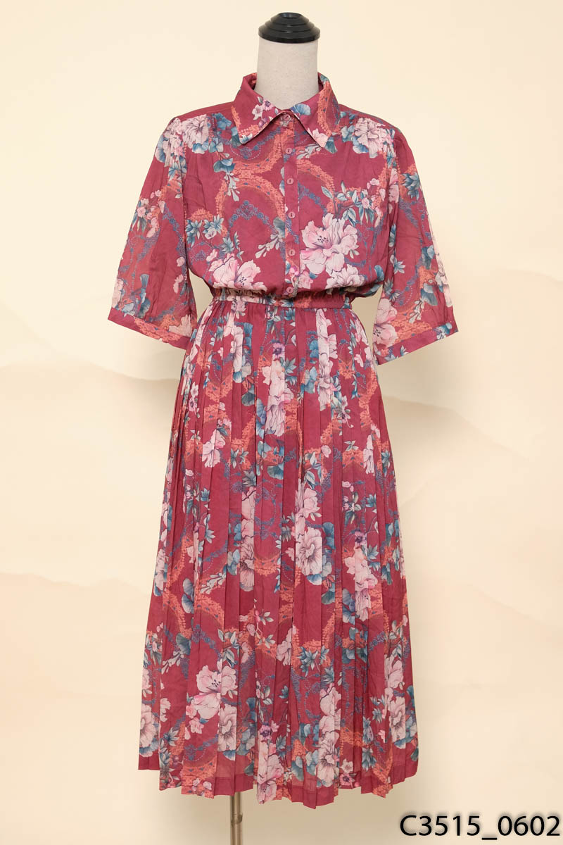 Đầm tím họa tiết hoa New Tags
