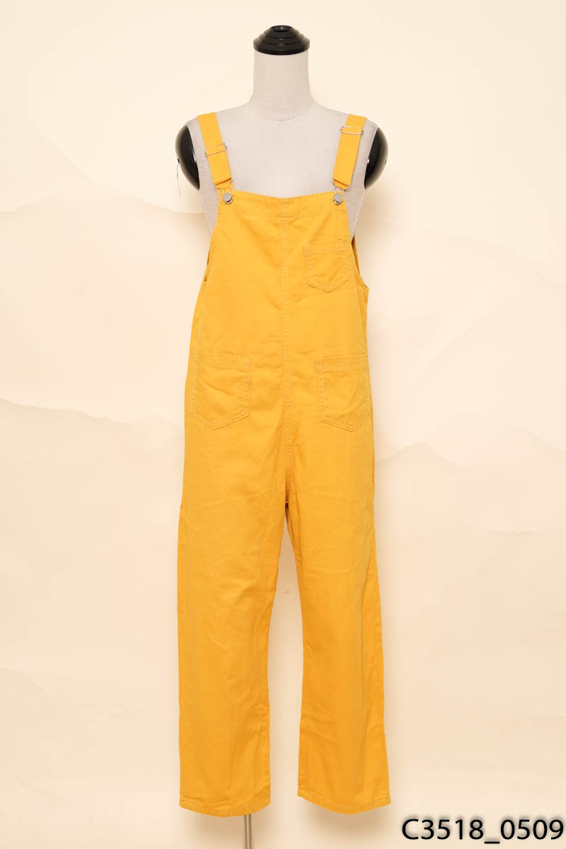 Quần yếm vàng baggy