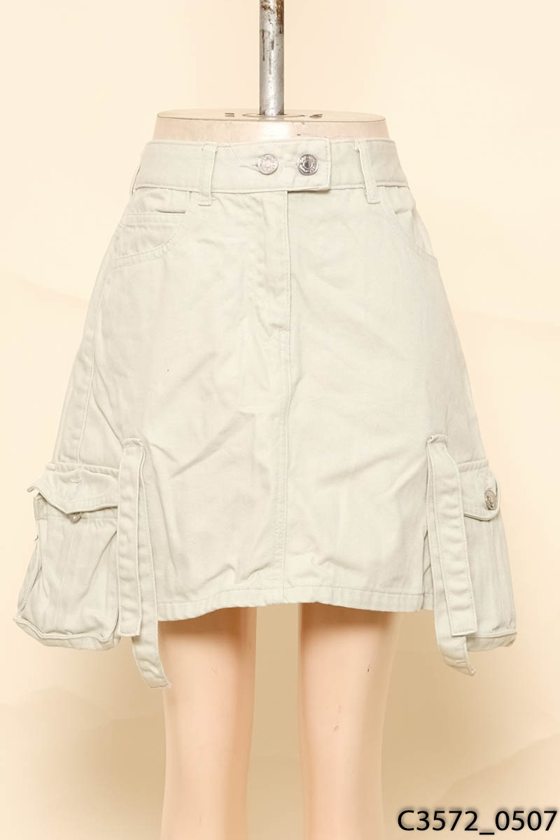 REPLY 1987-Chân váy jeans xanh mint