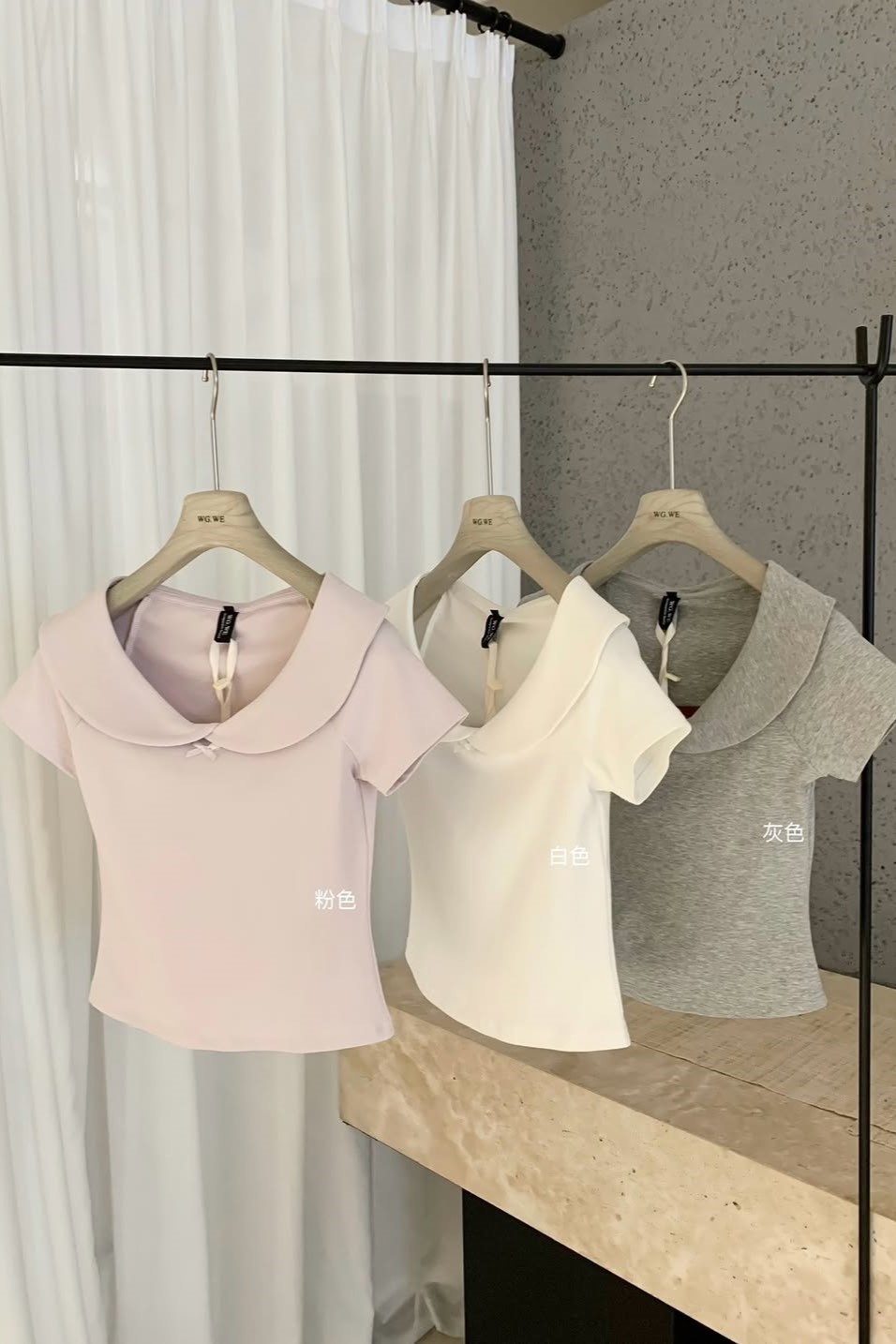 WG.WE-Áo kem đính nơ New Tags