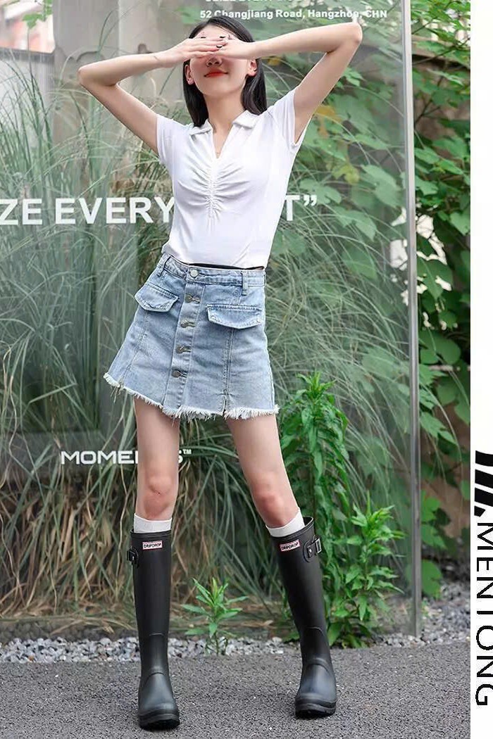 SANMM - Boots đi mưa đen