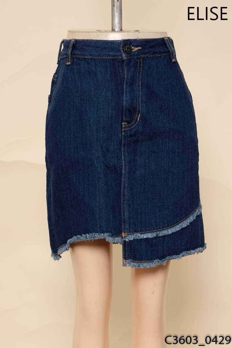 Chân váy jeans xanh ELISE