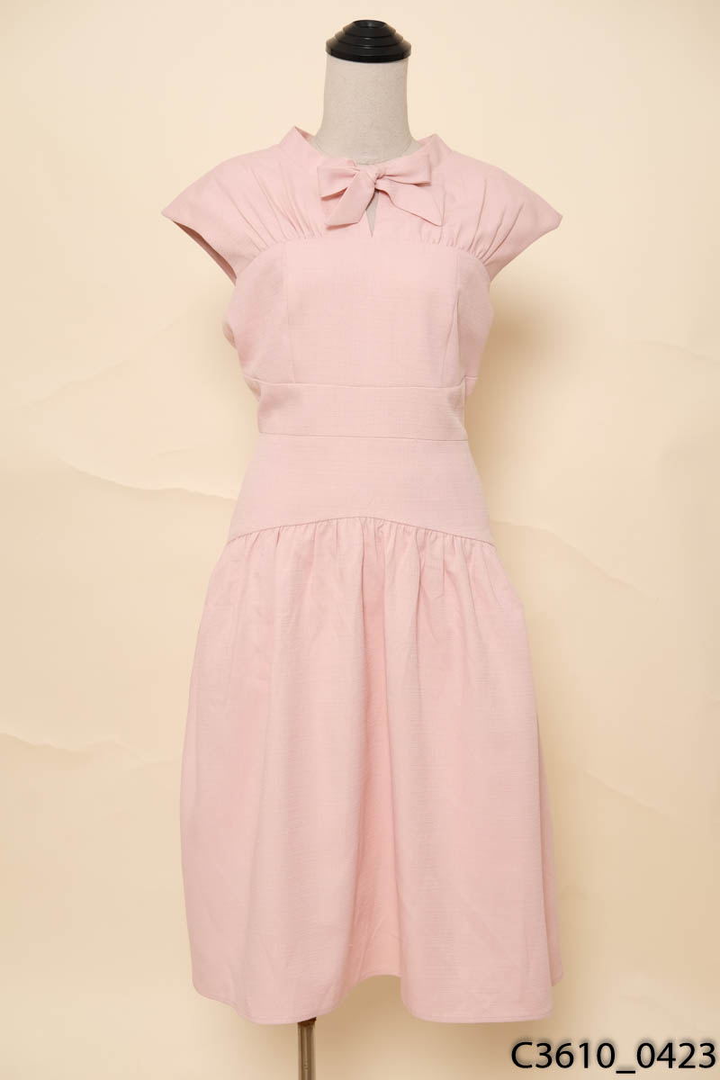 THEB- Đầm hồng ngắn tay