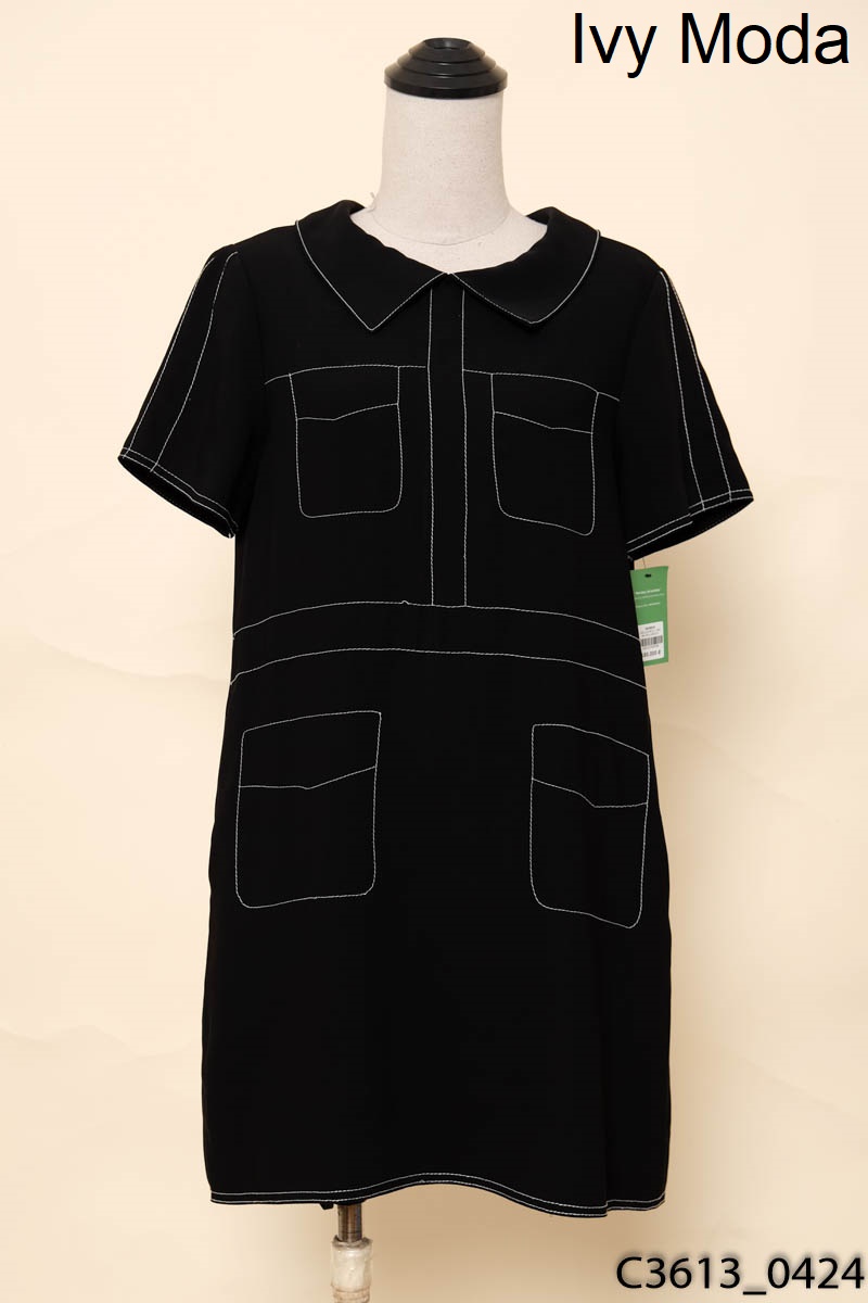 Đầm đen dáng suông Ivy Moda