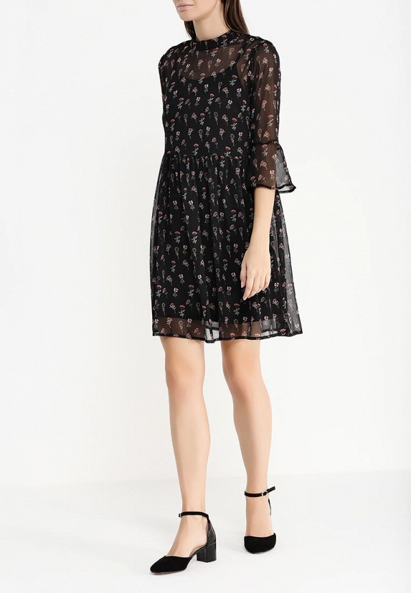 Đầm đen 2 lớp họa tiết VERO MODA
