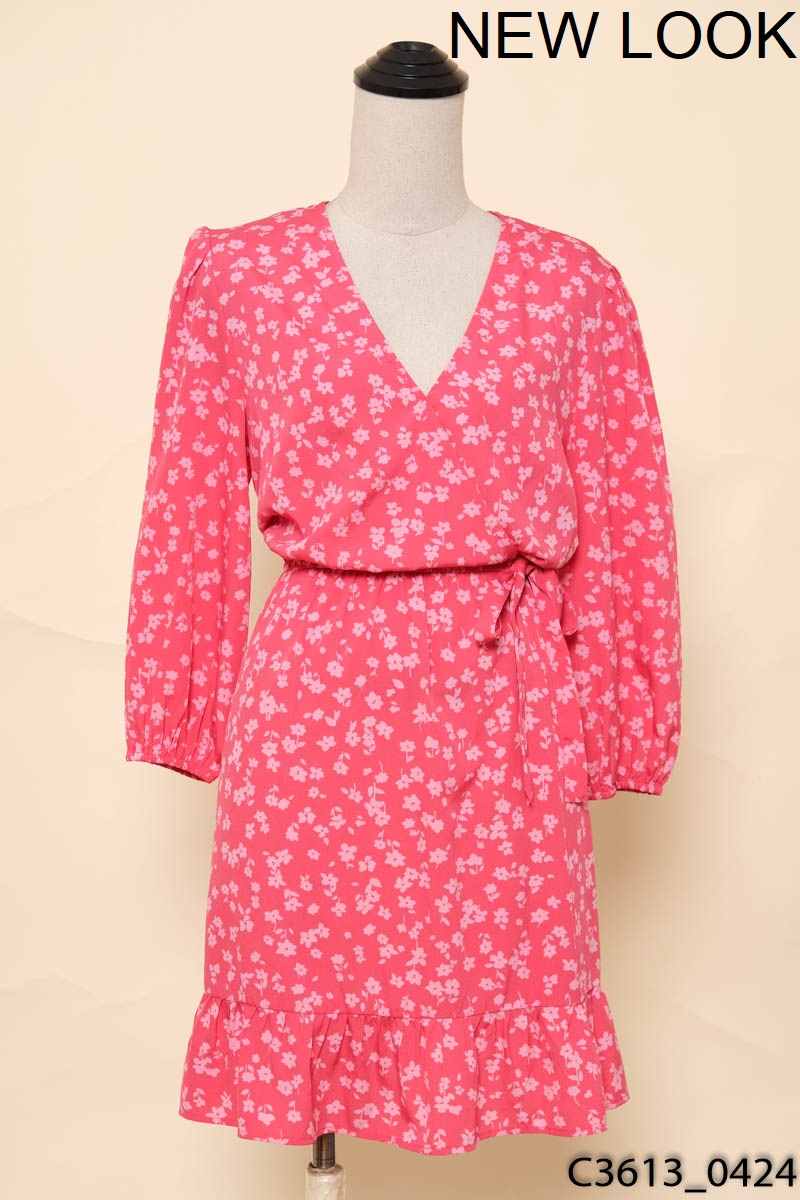 Đầm hồng họa tiết hoa new look