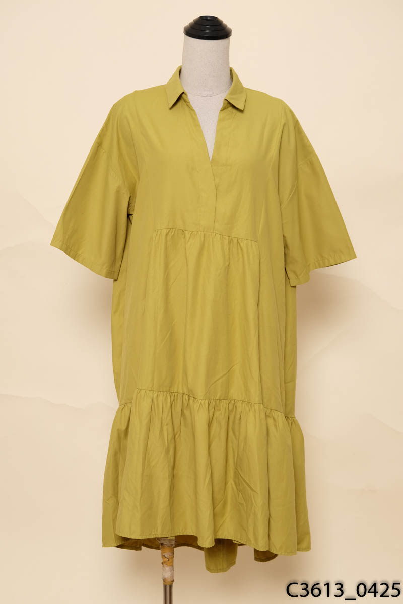 Đầm xanh babydoll rộng
