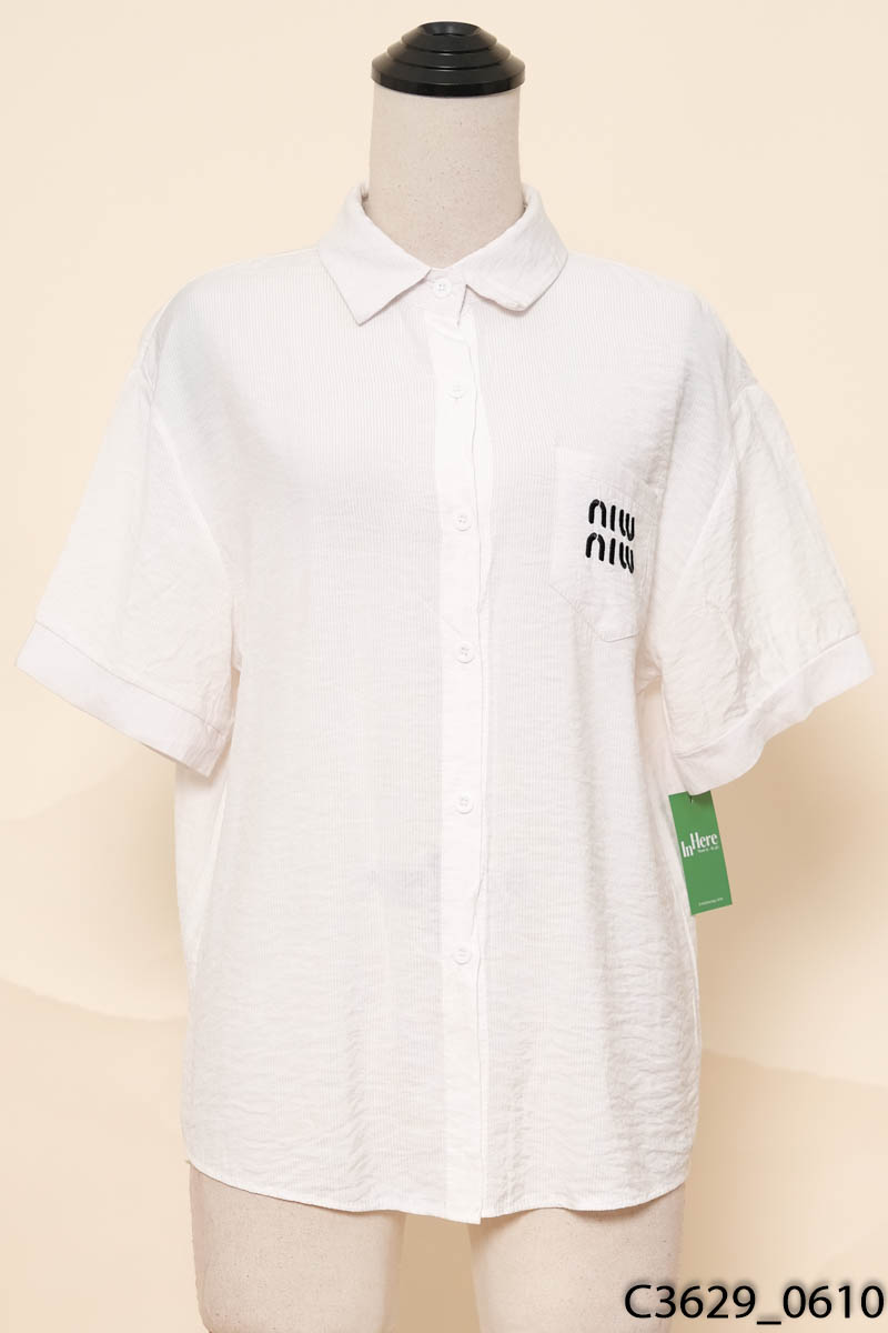 Áo sơ mi be cộc tay