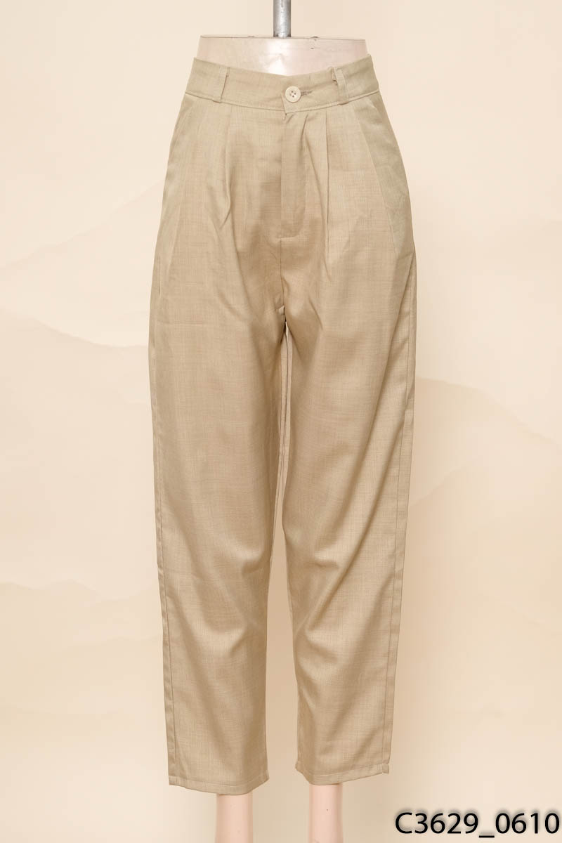 Quần baggy be nâu